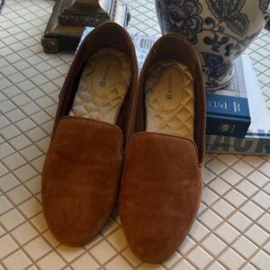 Birdies Chestnut Suede Loafers